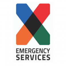 x emergency services logo